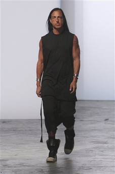 Men, to your skirts: Rick Owens rocks man dresses