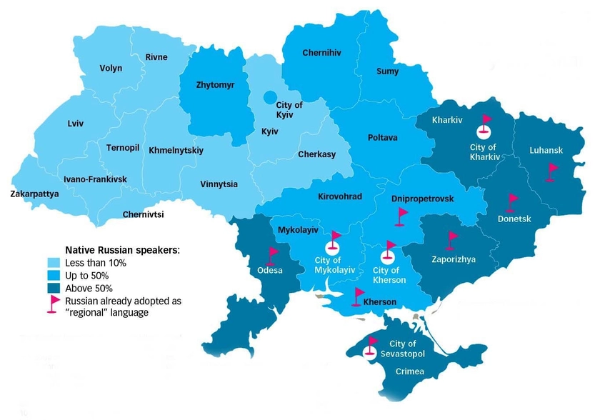 Russian spreads like wildfires in dry Ukrainian forest