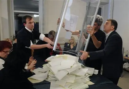 With all party lists ballots counted, Regions Party gets 30%, Batkivschyna 25.54%, UDAR 13.96%, Communists 13.18%, Svoboda 10.44%