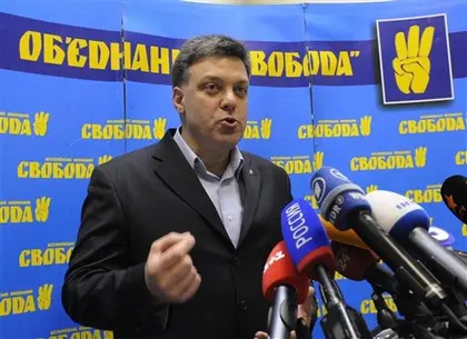 Tiahnybok reelected Svoboda party head