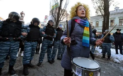 Gays attacked during human rights march, six detained