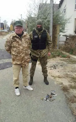 Alleged Russian intelligence agent caught outside Kyiv claiming to be FSB general (PHOTOS)