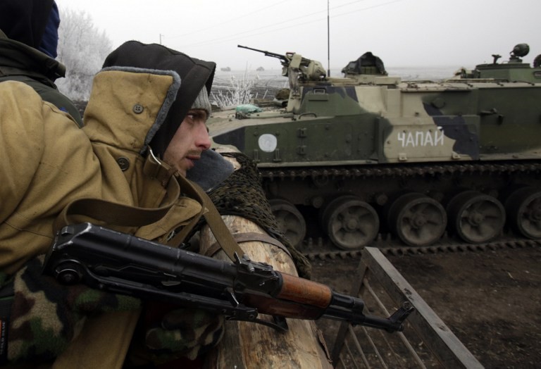 Except for Debaltseve, Ukraine’s officials say fighting subsides in shaky truce