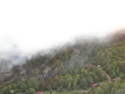 Forest fire flares up near Chornobyl plant (VIDEO)