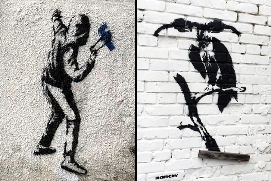 Banksy' graffiti in Kyiv turn out to be fake