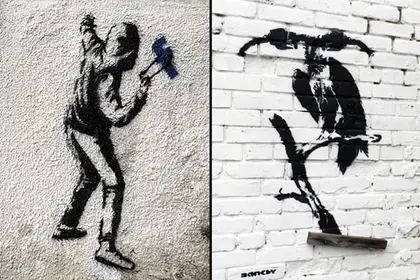 ‘Banksy’ graffiti in Kyiv turn out to be fake