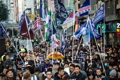 Reuters: Thousands march in Hong Kong against China ‘repression’ after grim 2018