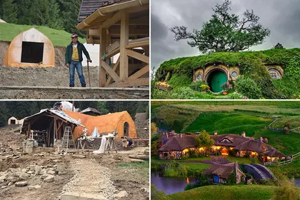 Enthusiasts build Hobbit-style village in Ukraine’s Carpathians