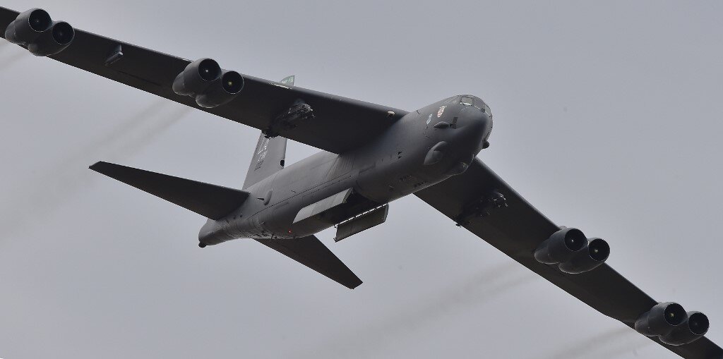 US Air Force B-52 Strategic Bombers Fly Over Ukraine (VIDEO)