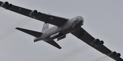 US Air Force B-52 strategic bombers fly over Ukraine (VIDEO)