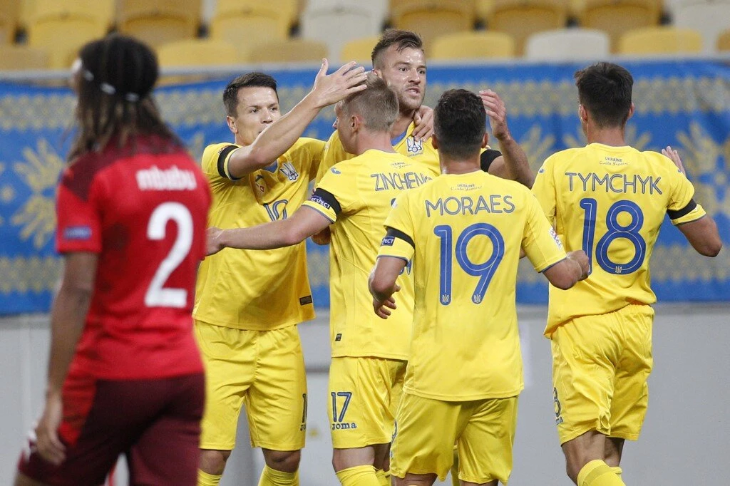 Ukraine beats Switzerland 2:1 in opening round of UEFA Nations League