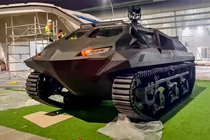 Ukrainian team develops first-ever electric, amphibious armored vehicle