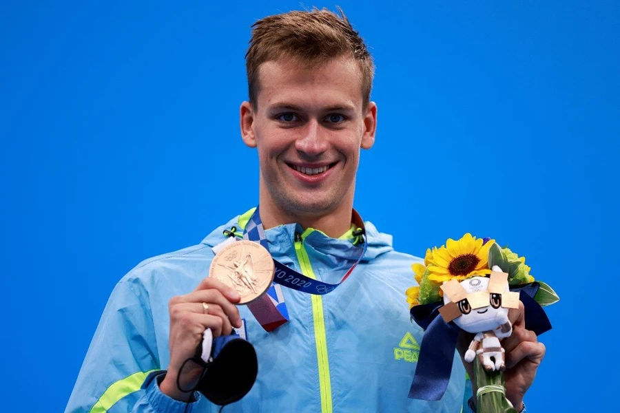 Ukrinform: Swimmer Mykhailo Romanchuk wins bronze at 2020 Olympics