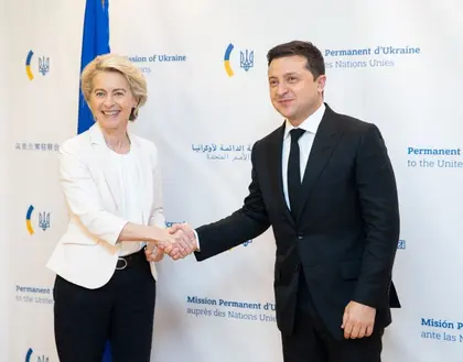 Zelensky meets with European Commission head in New York