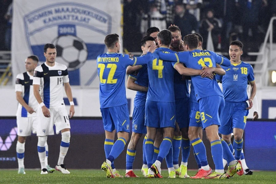 Ukraine national team defeats Finland in World Cup 2022 qualifier