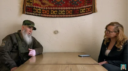 Tetiana Popova’s interview with commander of Chechen volunteer battalion Sheikh Al Mansur – Muslim Chemverlievskim, fighting in support of Ukraine