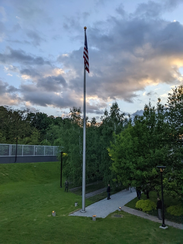 US Flag Raised at American Embassy in Kyiv as Diplomatic Mission Reopens