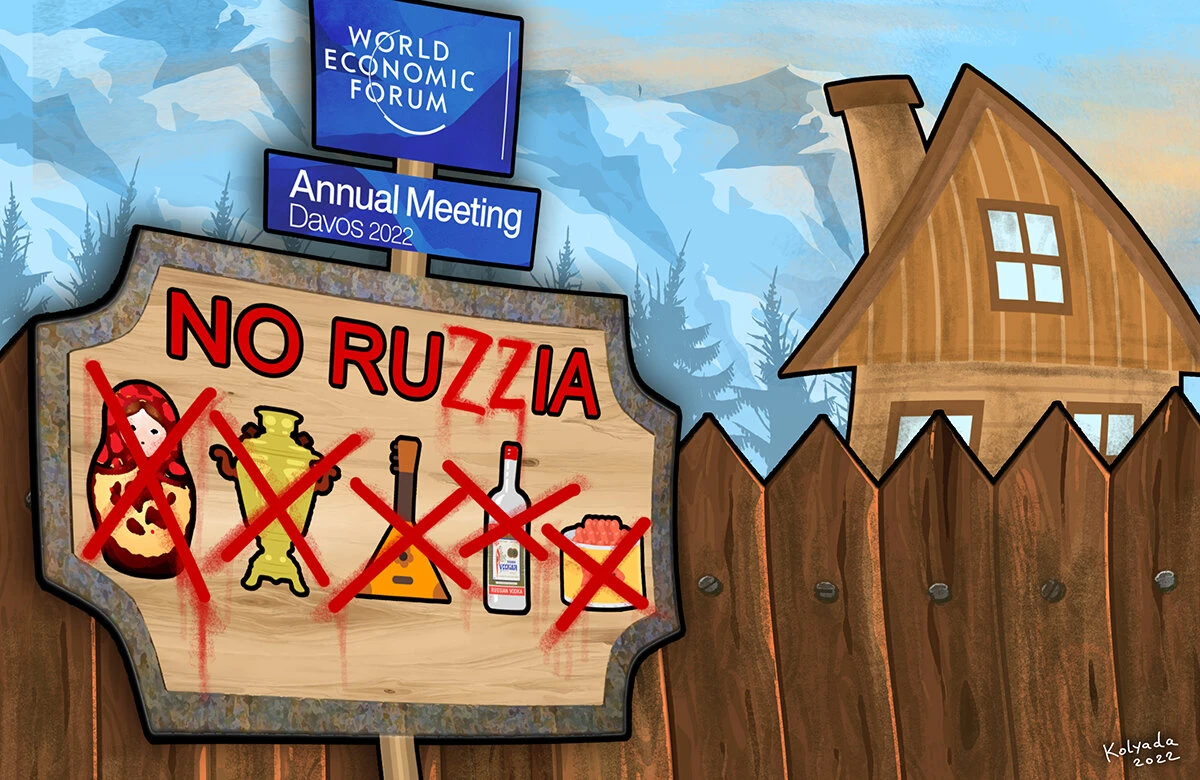 Bloodthirsty Russia shunned at Davos