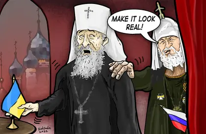 Moscow’s “religious” puppet in Kyiv finally (pretends?) to put Ukraine first