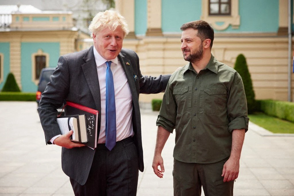 British PM Johnson in Kyiv again