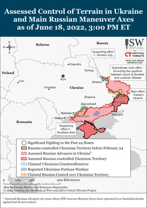 Інститут вивчення війни (ISW) : оцінка поточної ситуації у російсько-українській війні