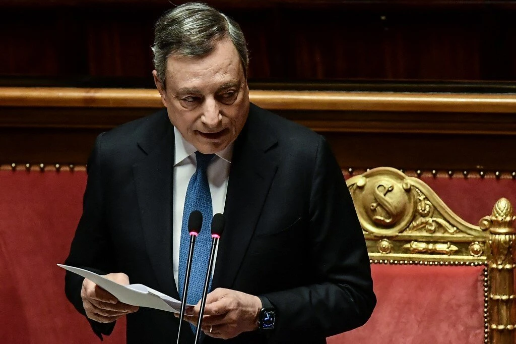 Most Italian MPs back Draghi despite coalition splits over Ukraine
