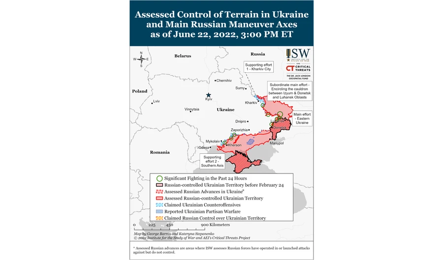 Russian Offensive Campaign Assessment, June 22