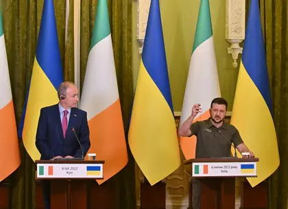 Support for Ukraine from leaders of Ireland and UK
