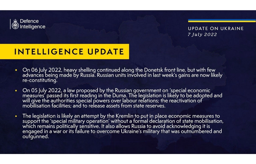 Інформація від військової розвідки Великої Британії про ситуацію в Україні