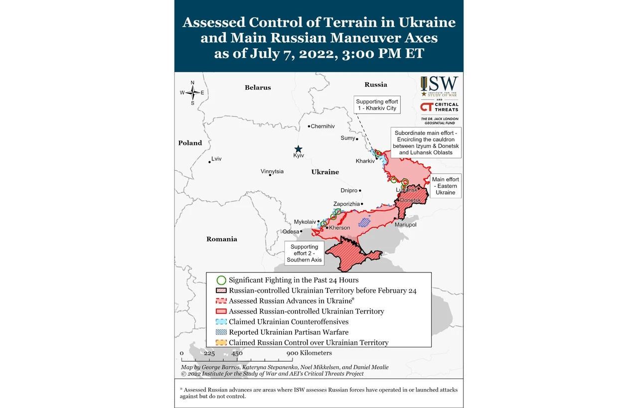 Russian Offensive Campaign Assessment, July 7