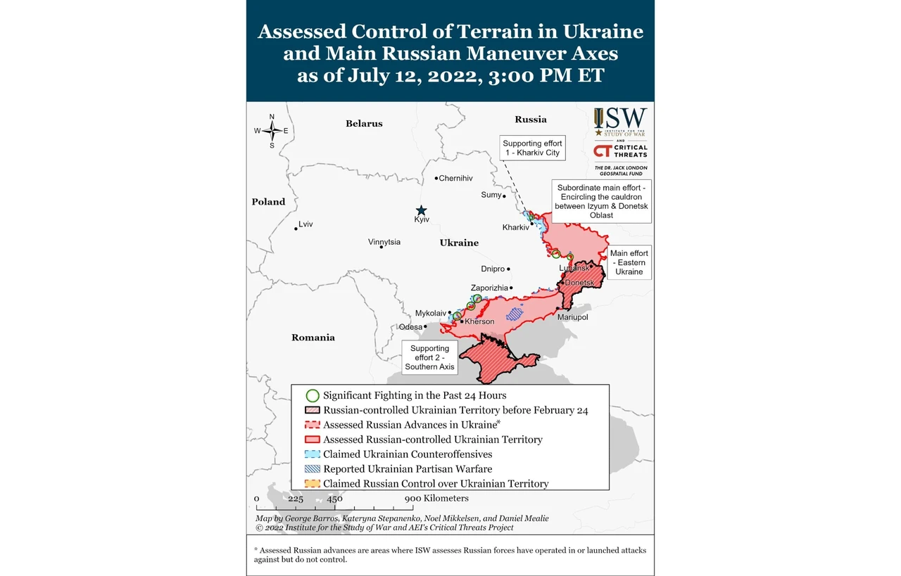 Russian Offensive Campaign Assessment, July 12