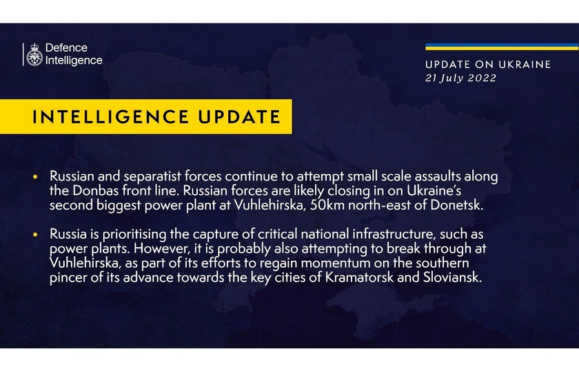 Інформація від військової розвідки Великої Британії про ситуацію в Україні