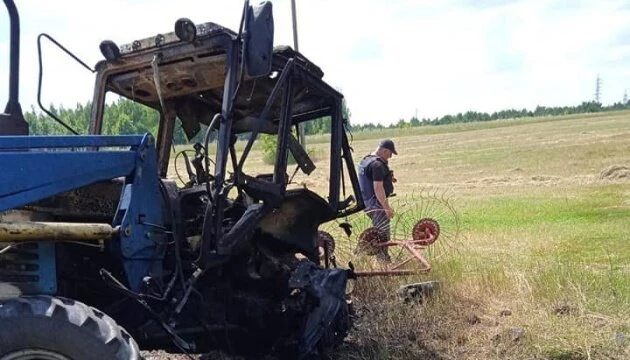 Farmer Dies After Tractor Goes Over Mine in Kharkiv