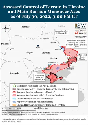 ISW Russian Offensive Campaign Assessment, July 30