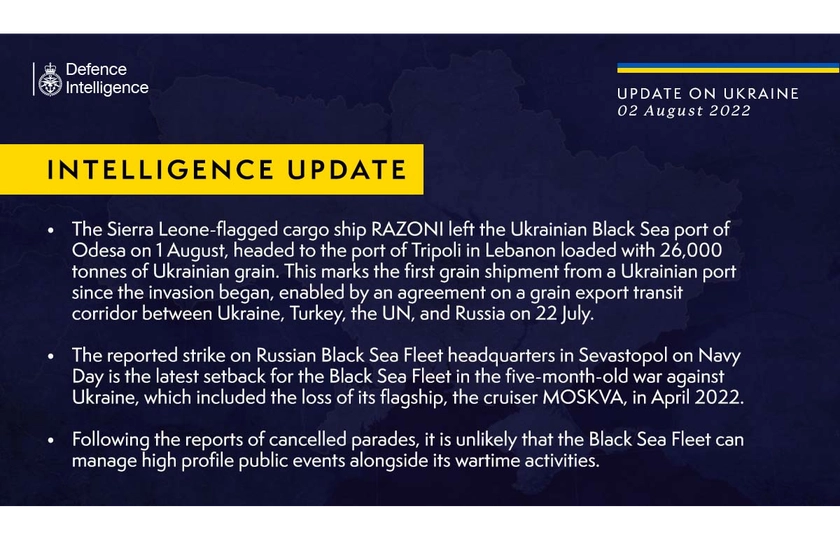 Інформація від військової розвідки Великої Британії про ситуацію в Україні