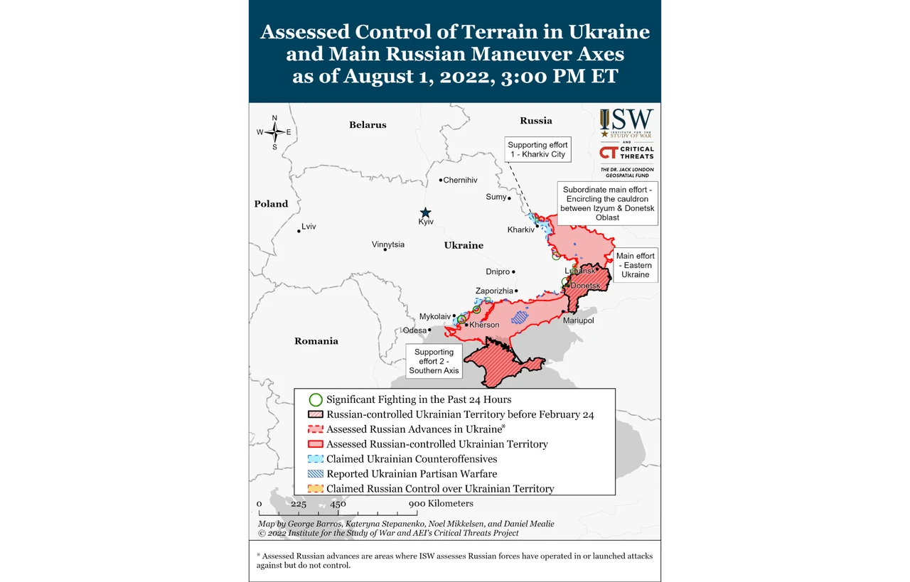 ISW Russian Offensive Campaign Assessment, August 1