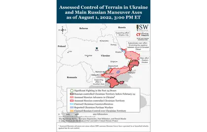 ISW Russian Offensive Campaign Assessment, August 1