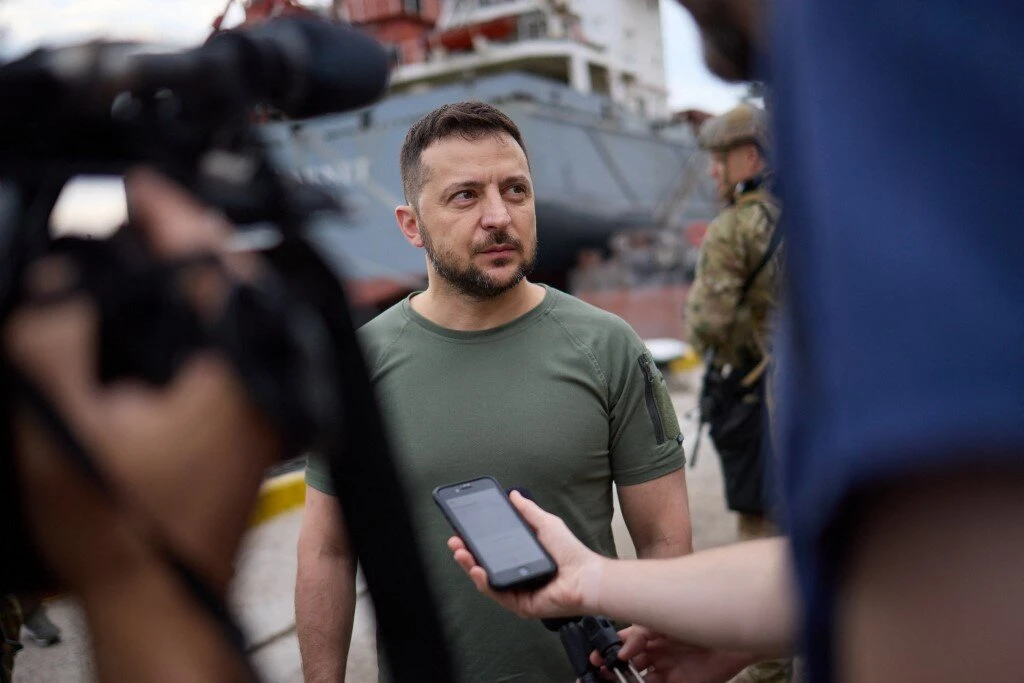 Zelensky Welcomes Grain Shipment, Warns Russia Can’t be Trusted