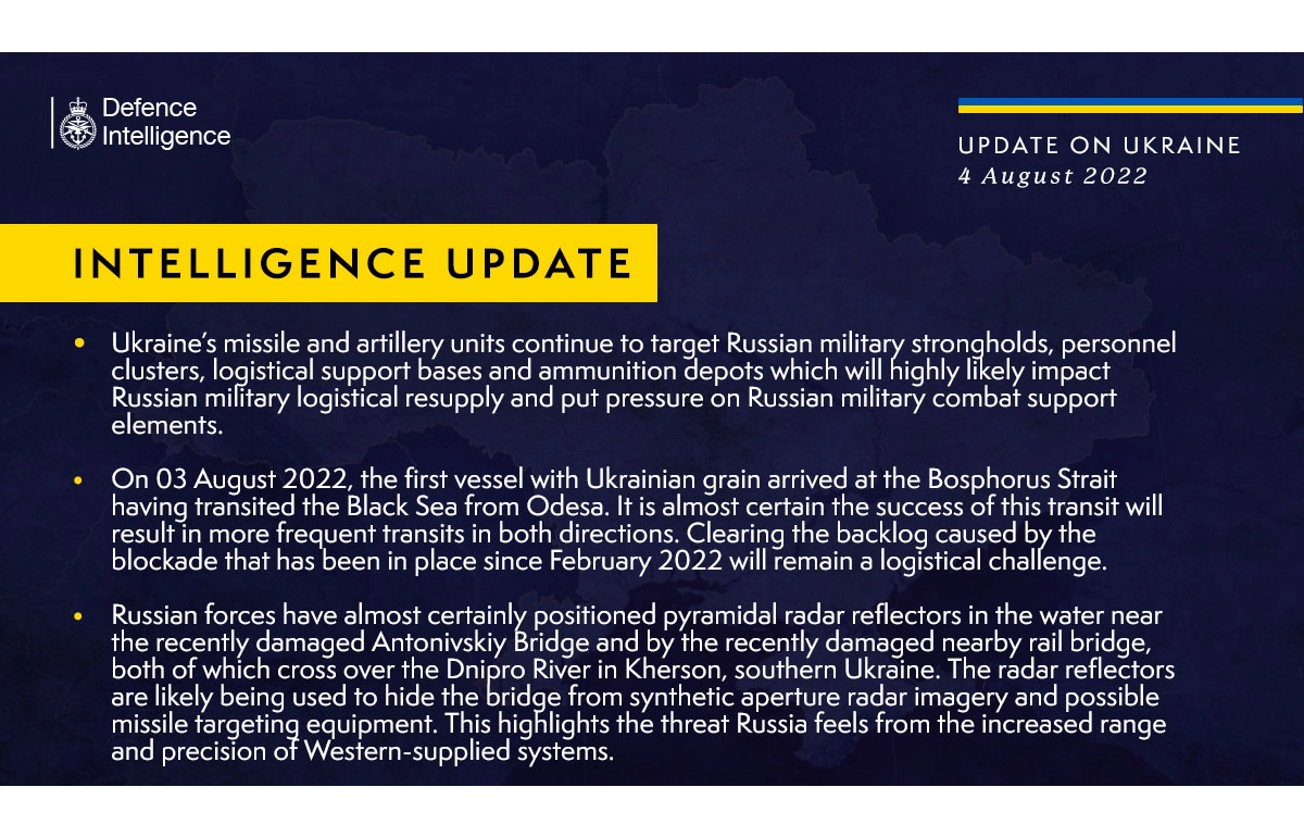 Інформація від військової розвідки Великої Британії про ситуацію в Україні