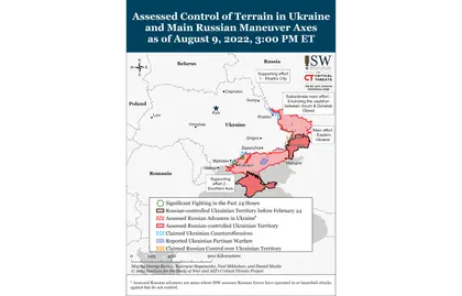 ISW Russian Offensive Campaign Assessment, August 9