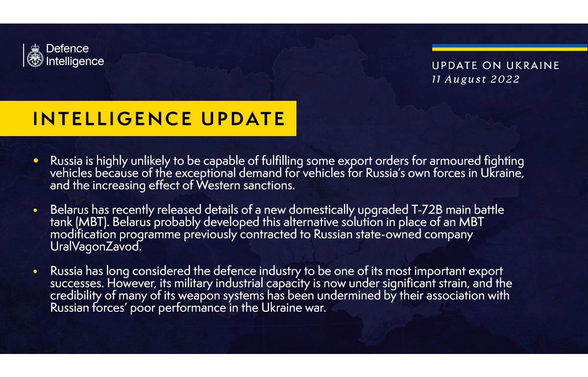 Інформація від військової розвідки Великої Британії про ситуацію в Україні