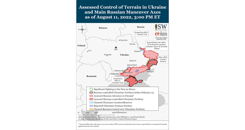 ISW Russian Offensive Campaign Assessment, August 11
