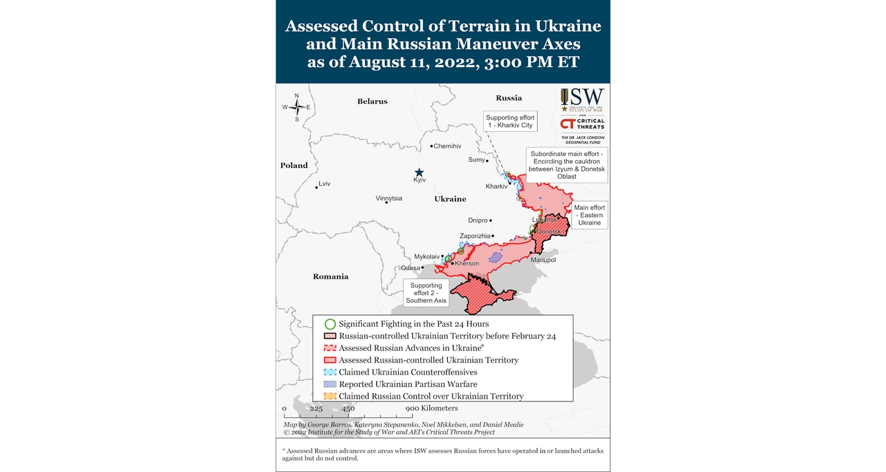 Найновіше від американського Інституту вивчення війни (ISW)