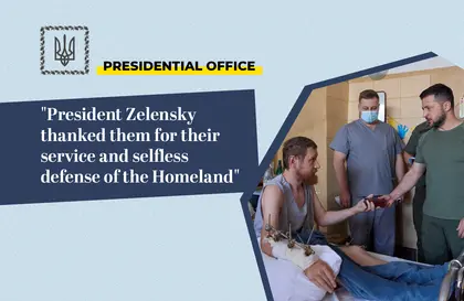 Zelensky Meets Wounded Troops in Lviv Hospital