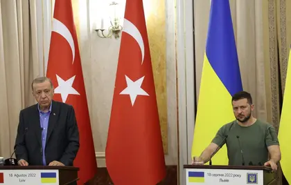 Erdogan Throws Turkey’s Support Behind Ukraine