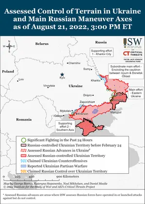 ISW Russian Offensive Campaign Assessment, August 21