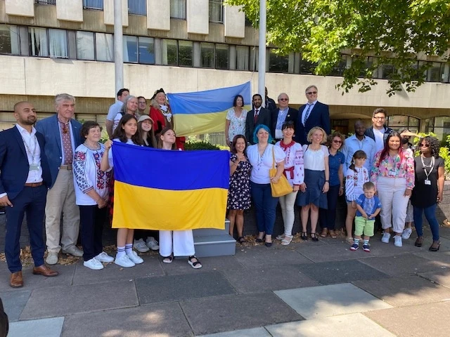 London’s Harrow Borough Flying the Flag for Ukraine 