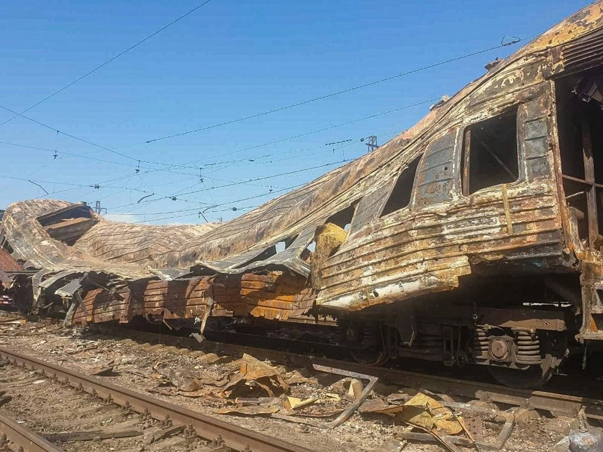 Deadly Russian Strike Shatters Ukraine Rail Hub