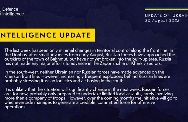 Інформація від військової розвідки Великої Британії про ситуацію в Україні