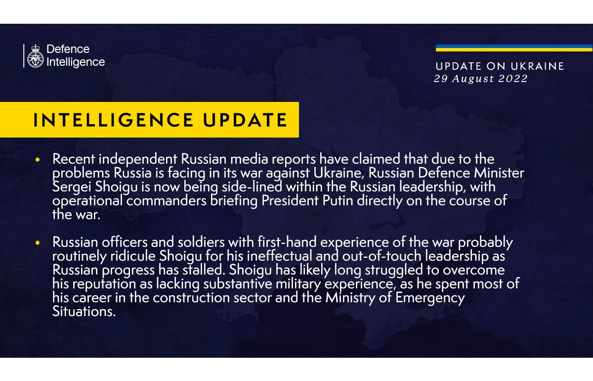 Інформація від військової розвідки Великої Британії про ситуацію в Україні